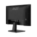 Back view of MSI PRO MP225 E12VL Monitor highlighting vertical grooves, MSI logo, and PRO series branding.