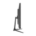 Side profile of PC Power PCGMX25F200B Monitor highlighting slim flat-screen design with angular stand.