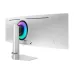 Rear view of Samsung Odyssey G9 49-inch 240Hz curved monitor with RGB CoreSync lighting.