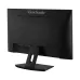 Angled rear view of the black ViewSonic VX2480-2K-SHD-2 monitor with cables plugged in to the HDMI and other ports.