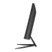 ViewSonic VX2532 gaming monitor side view showing slim profile, rear ventilation and black stand design on white backdrop.