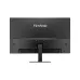 Rear view of the black ViewSonic VX2757A-HD-PRO monitor, showing the stand attachment and ventilation grilles.
