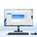 Workspace view of Xiaomi Redmi X27A Monitor showing presentation editing software titled Project Review.