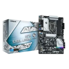 ASRock H570 Steel Legend 10th and 11th Gen ATX Motherboard (No Warranty)