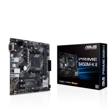 Asus PRIME B450M-K II DDR4 AMD AM4 micro ATX Motherboard (China Version)