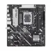 Asus PRIME B660M‑K micro‑ATX motherboard with visible branding, DDR4 slots, SATA connectors, and PCIe slot