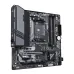 Gigabyte B550M Gaming X WiFi6 rear I/O panel with USB, HDMI, DisplayPort, LAN, WiFi antenna, and audio jacks