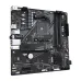 Gigabyte B550M K WIFI6E motherboard displayed at an angled view with AM4 socket and expansion slots