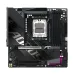 Gigabyte B650M AORUS ELITE AX mATX motherboard with AM5 socket, DDR5 slots, PCIe, and RGB lighting