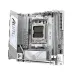 Gigabyte AORUS PRO ICE X870I AM5 Mini‑ITX motherboard with DDR5 slots and silver heatsinks