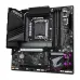 Gigabyte Z790M AORUS ELITE AX rear I/O panel with USB, HDMI, DisplayPort, LAN, WiFi antenna, and audio ports