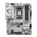 Overhead shot of MSI B850 GAMING PLUS WIFI6E Motherboard layout with LGA socket, DDR4 slots, and Lightning Gen 4 branding.