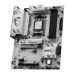 Close-up of MSI B850 GAMING PLUS WIFI6E Motherboard CPU socket and RAM slots with silver heatsinks and gaming accents.