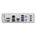 Rear I/O panel of MSI B850 GAMING PLUS WIFI6E Motherboard showing USB-C, HDMI, Wi-Fi 6E antenna ports, and audio jacks.