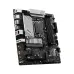 Left angled front viewpoint of the MSI PRO B760M-A DDR4 II Motherboard showing its side ports.