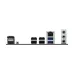 Rear I/O panel of MSI PRO B860M-E Motherboard showing HDMI, DisplayPort, USB ports, Ethernet, and audio jacks.