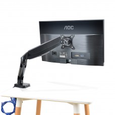 Ergonomic M1 Single Arm Monitor Desk Mount Stand With Cable Management