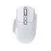 Overhead view of AJAZZ AJ039 V2 Wireless Mouse with ergonomic white design, scroll wheel, and dual rectangular buttons.