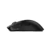 Side profile view of the AJAZZ AJ200 NL AI MC Tri‑Mode Wireless Mouse in black showing its low‑profile ergonomic shape.