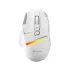 Straight-on top viewpoint of the white Xtrike Me GW-325 Mouse showcasing the layout and buttons.