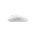 Ajazz NJ07 MC white wireless mouse side profile showing slim ergonomic shape and dual side control buttons