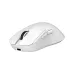 AJAZZ NJ08 MC wireless gaming mouse in sleek white design with scroll wheel and side buttons