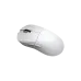 angled view of Ajazz NJ08 White Mouse