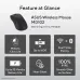 Feature view of Asus MD102 Wireless Mouse showing silent ergonomic design with dual-mode pairing options.