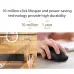 Durability view of Asus SmartO MD200 Mouse showing 10M click lifespan and 1-year battery-saving technology.
