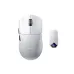 AULA SC800 Wireless Gaming Mouse in white with minimalist design, side buttons, scroll wheel, and USB receiver