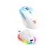 blue Cruiser II WG11V2RD gaming mouse with blue accents, RGB charging dock, USB receiver and Type-C cable included