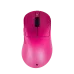 Pink Yari E WG14E wireless gaming mouse, top view with scroll wheel, side button, and minimalist ergonomic design