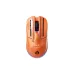 Inphic HyperBee orange wireless gaming mouse with glossy finish, blue-lit scroll wheel, and SPEED logo