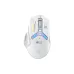 Inphic IN9 white gaming mouse with angular design, blue LED lighting, and futuristic markings