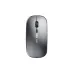 Gray Rapoo wireless mouse with scroll wheel, four LED indicators, and minimalist design