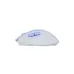 Inphic M2 wireless mouse with ergonomic white design and blue accent details.