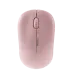 Top view of pink Meetion MT-R545 2.4G Wireless Optical Mouse with smooth matte finish and centered scroll wheel design.