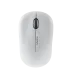 Top view of white Meetion MT-R545 2.4G Wireless Optical Mouse featuring clean minimalist look and slim ergonomic shape.