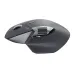 Angled top view of the black Rapoo MT760 PRO ergonomic wireless vertical mouse.