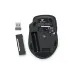 Bottom view of The Redragon BM 4091 PRO Dual Mode Wireless Mouse showing its battery compartment, sensor, and USB receiver slot.