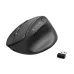 Left-side view showing side thumb buttons, indicators, and USB receiver for Redragon BM-4235 Dual Mode Vertical Wireless Mouse.   