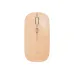 XO M7 Wireless Silent Mouse, top view in gold finish with streamlined buttons and scroll wheel