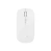 XO M7 Wireless Silent Mouse, top view in white finish with streamlined buttons and scroll wheel