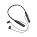 Front view of BWOO BO-BW870 Wireless Neckband displaying flexible band with earbuds extended on clean background