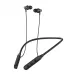 Front view of BWOO BO-BW900 Wireless Neckband showing flexible neckband design with wired earbuds on clean background