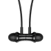 Close-up view of BWOO BO-BW900 Wireless Neckband earbuds connected magnetically with control module centered on cable