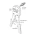 Diagram of Dintek 6102-01021 Crimping Tool showing labeled parts including cutter, stripper, and ratchet release.
