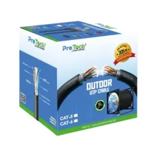 Pro Tech PTN-C6-CCA-OUT-BK 305M CAT6 UTP Cable Black