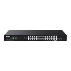 Tenda TEG1128P 24-Port Gigabit PoE+ 2SFP Unmanaged Switch