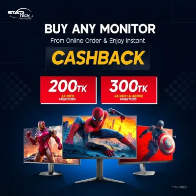 Monitor  Instant Cashback Offer!